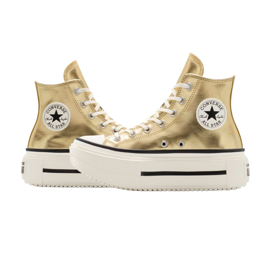 CONVERSE CHUCK TAYLOR ALL STAR DOUBLE STACK METALLIC A15164C Gold