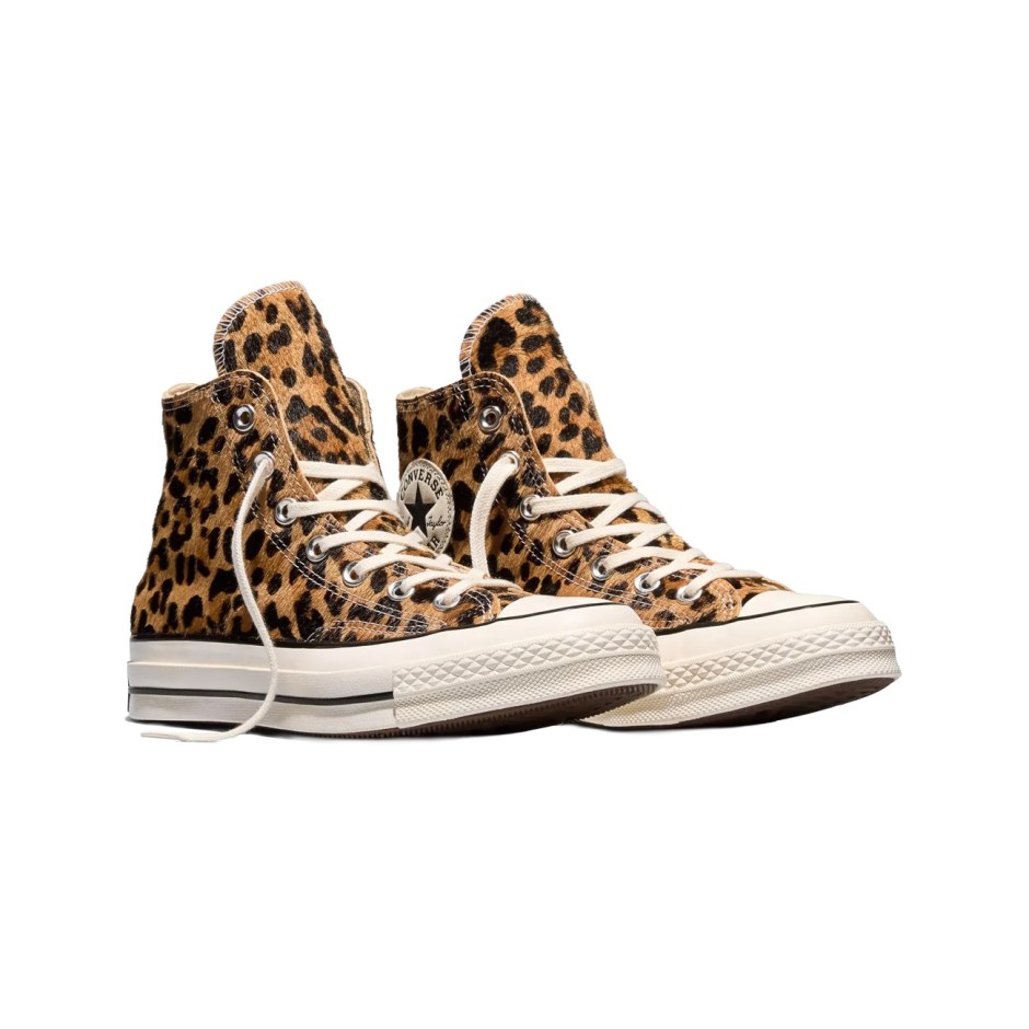 Women's Sneakers Brown - Converse Chuck 70 Leopard Pony Hair