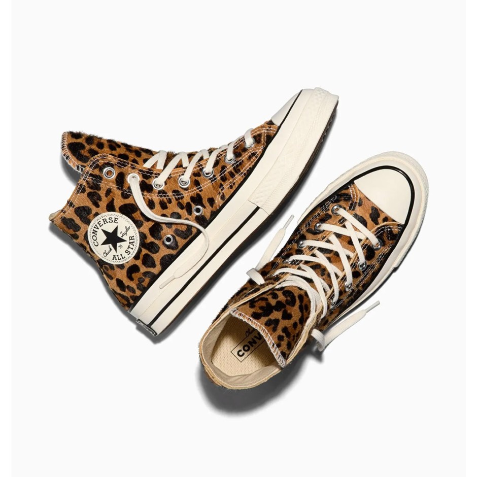 Women's Sneakers Brown - Converse Chuck 70 Leopard Pony Hair