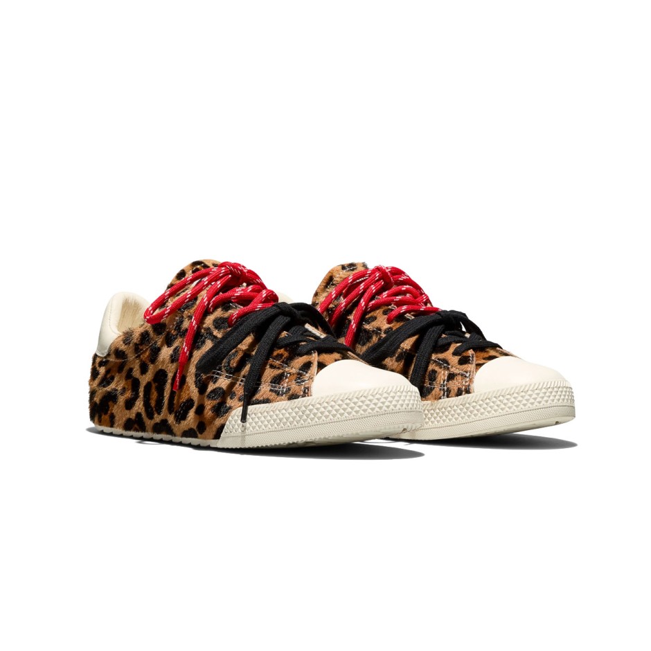 Γυναικεία Sneakers Καφέ - Converse Chuck Taylor Lo Leopard Pony Hair