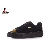 Puma Suede Platform Gold 362222-02 Black Image 0