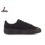 Puma Suede Platform Gold 362222-02 Black Image 1