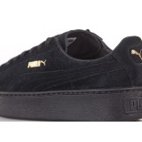 Puma Suede Platform Gold 362222-02 Black Image 3