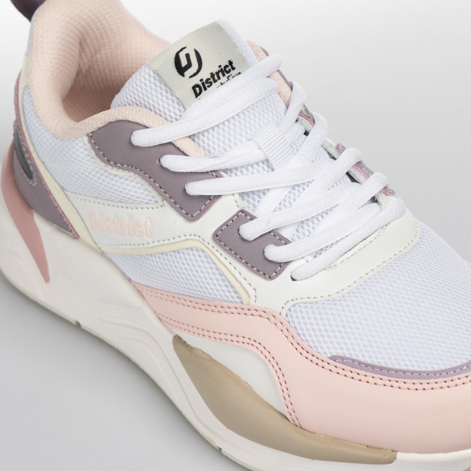 Γυναικεία Sneakers Λευκά - District75 Urban High STP