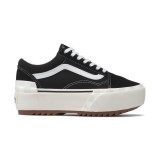VANS UA OLD SKOOL STACKED (SUEDE/CANVAS) VN0A4U155ZN-5ZN Black Image 