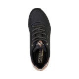 Γυναικεία Sneakers Μαύρα - Skechers Uno Shimmer Away  Εικόνα 3