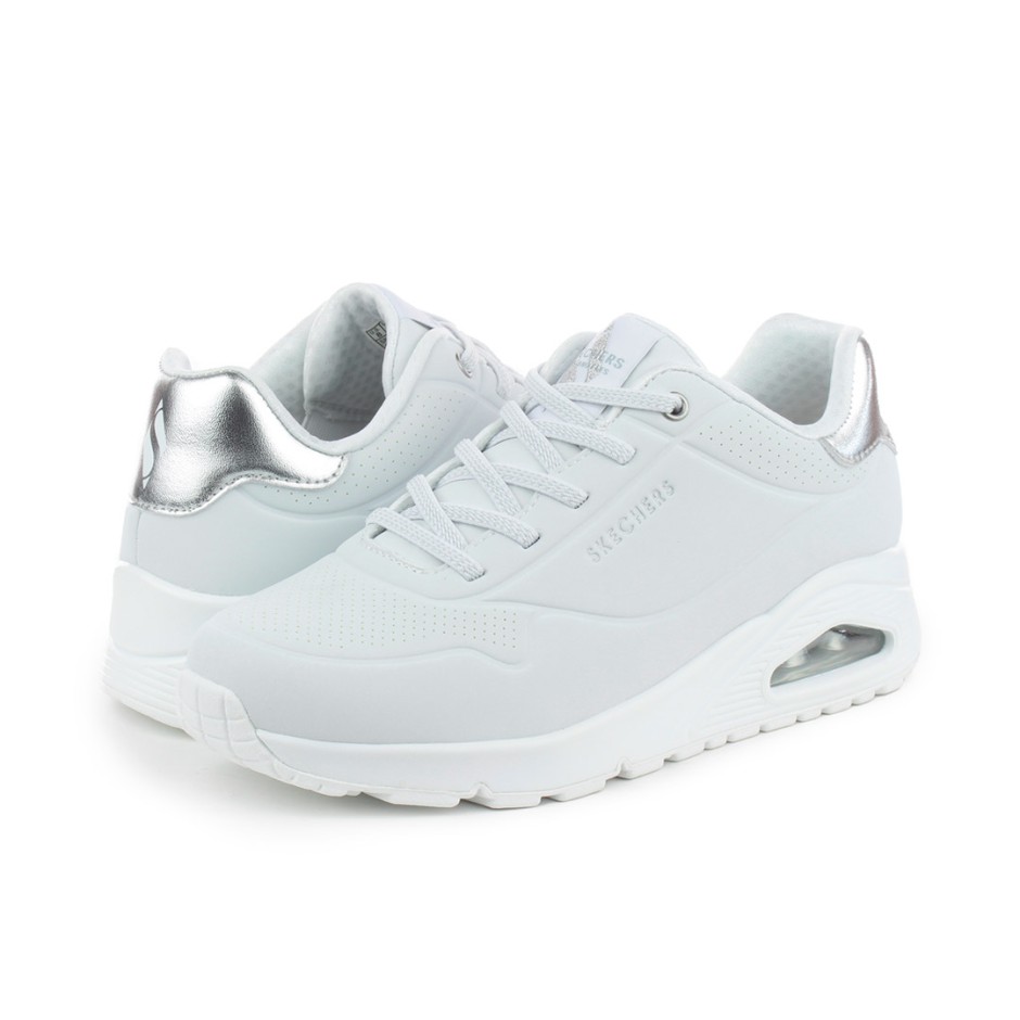Γυναικεία Sneakers Λευκά - Skechers Uno Shimmer Away
