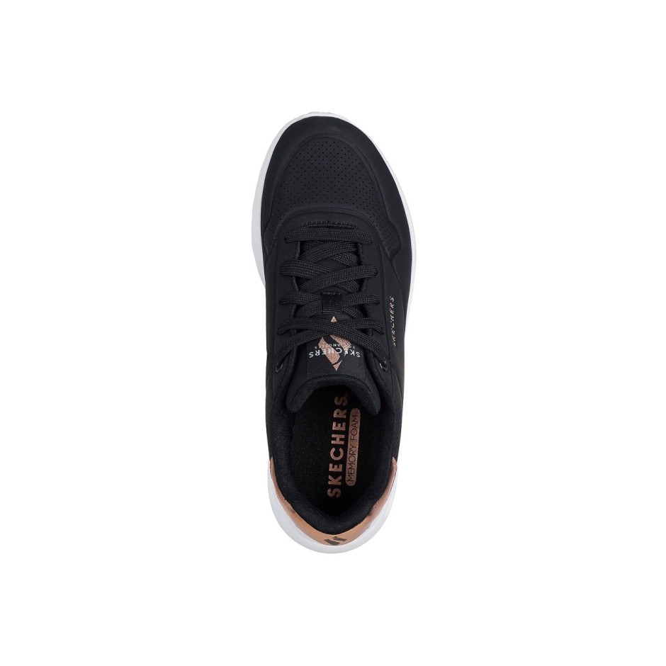 Γυναικεία Sneakers Μαύρα - Skechers Uno Lite-Shimmer Along