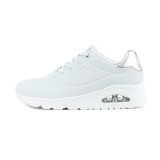 Γυναικεία Sneakers Λευκά - Skechers Uno Shimmer Away Εικόνα 