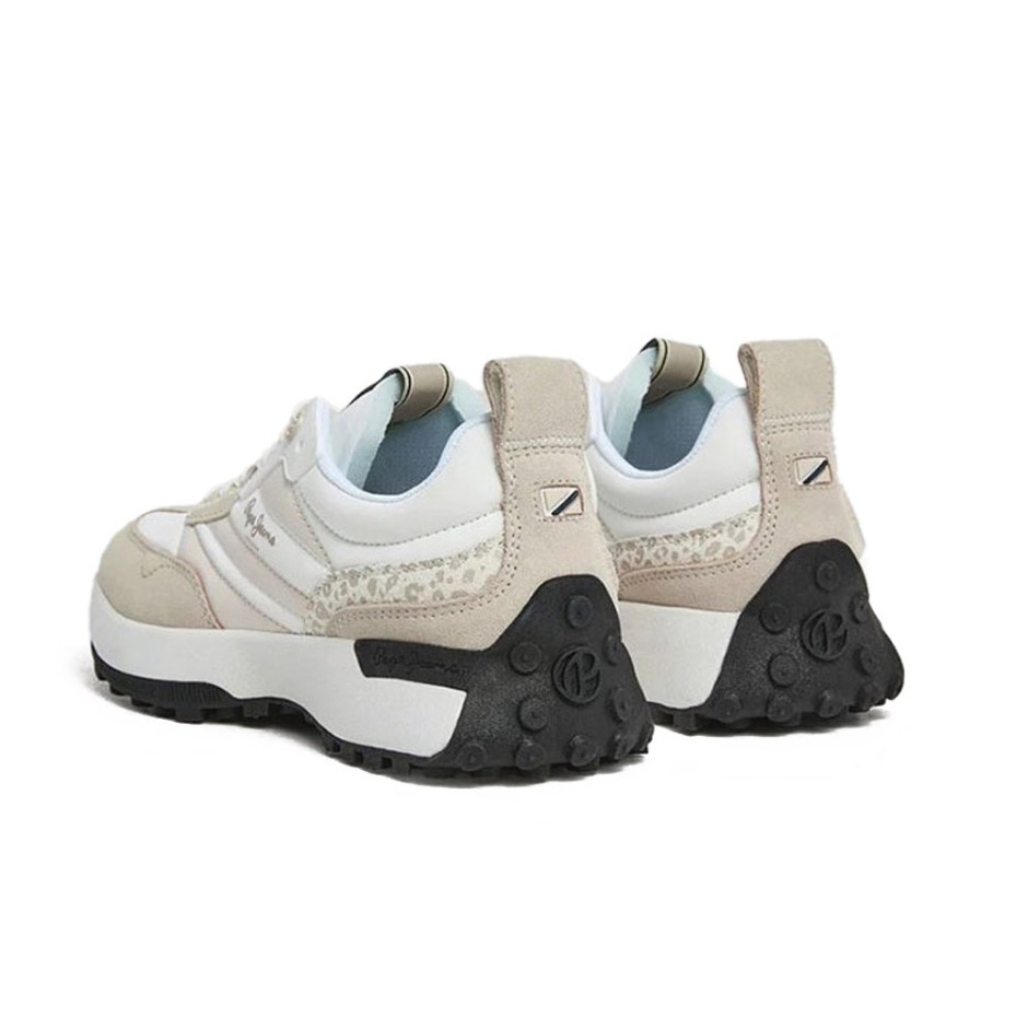 Γυναικεία Sneakers Λευκά - Pepe Jeans Lucky Print 
