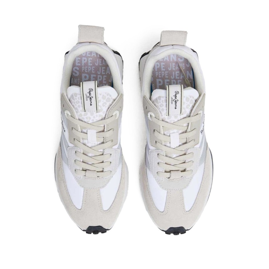 Γυναικεία Sneakers Λευκά - Pepe Jeans Lucky Top