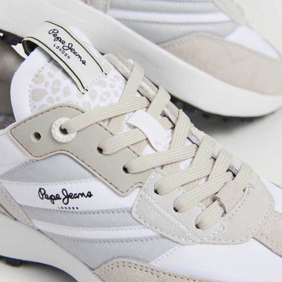Γυναικεία Sneakers Λευκά - Pepe Jeans Lucky Top