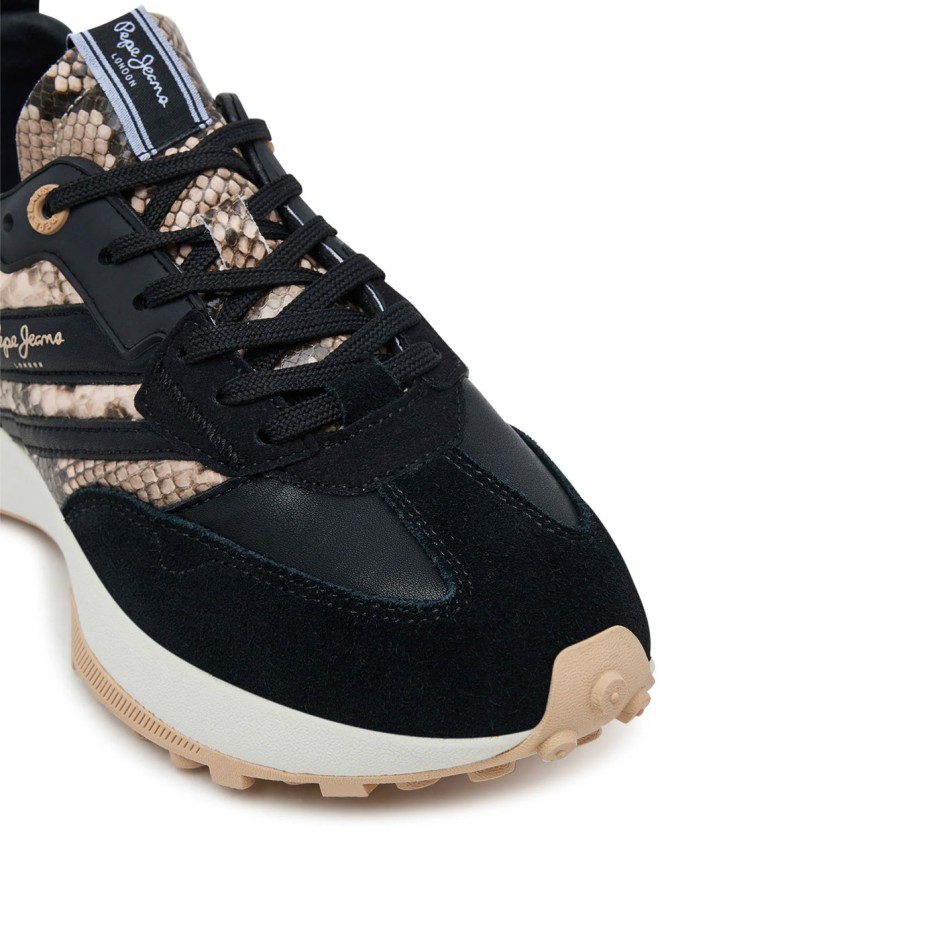 Γυναικεία Sneakers Μαύρα - Pepe Jeans Lucky Fenix