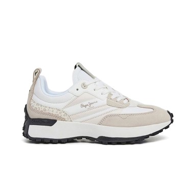 Γυναικεία Sneakers Λευκά - Pepe Jeans Lucky Print 