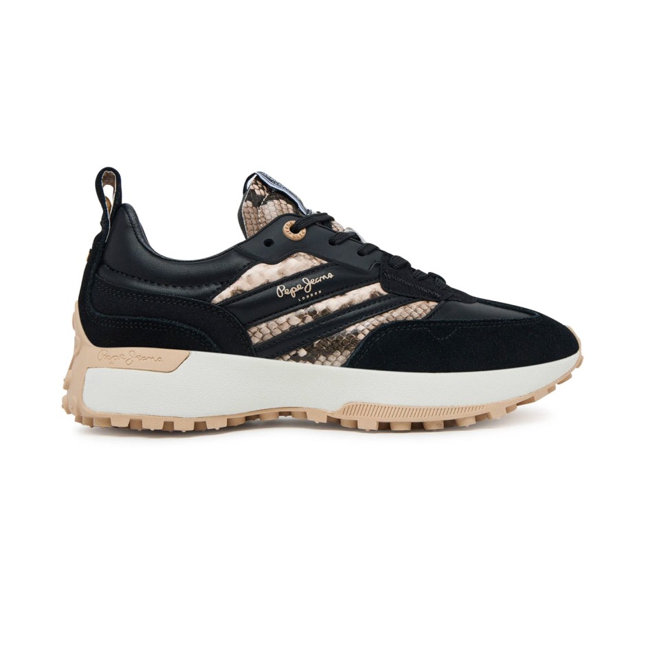 Γυναικεία Sneakers Μαύρα - Pepe Jeans Lucky Fenix