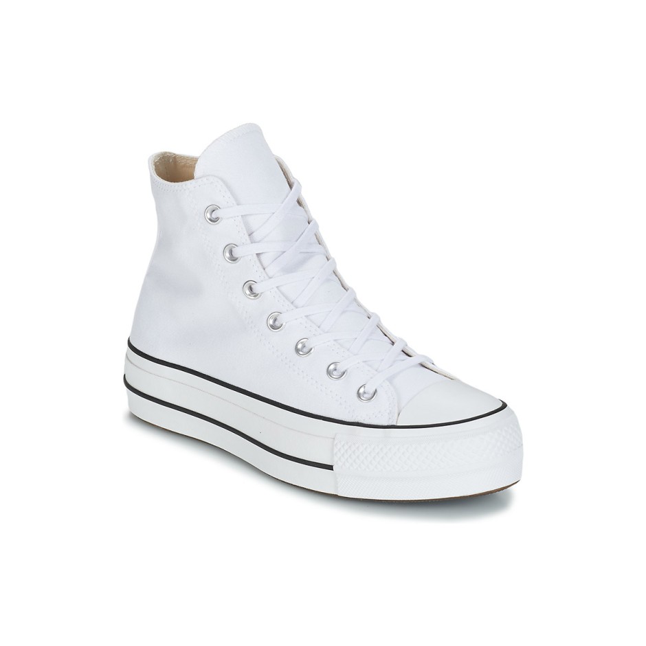 Γυναικεία Sneakers Λευκά - Converse Chuck Taylor All Star Canvas Platform