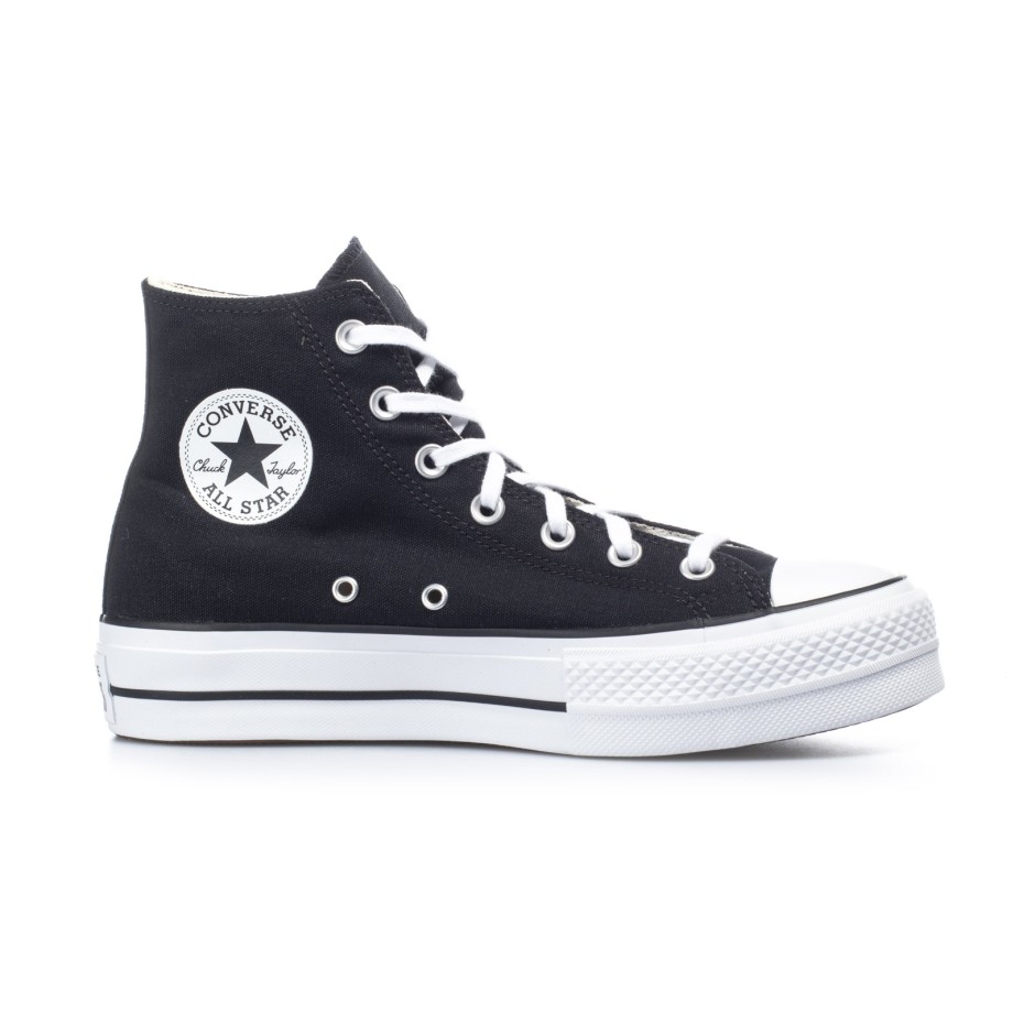Γυναικεία Sneakers Μαύρα - Converse Chuck Taylor All Star Canvas Platform