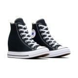 Γυναικεία Sneakers Μαύρα - Converse Chuck Taylor All Star Classic Wedge Platform Εικόνα 1