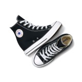 Γυναικεία Sneakers Μαύρα - Converse Chuck Taylor All Star Classic Wedge Platform Εικόνα 4