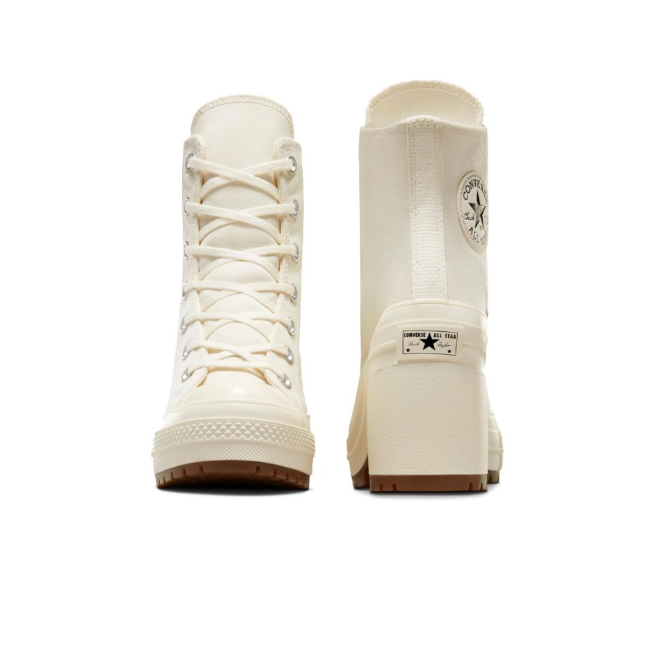 Γυναικεία Sneakers Εκρού - Converse Chuck 70 De Luxe Heel Platform