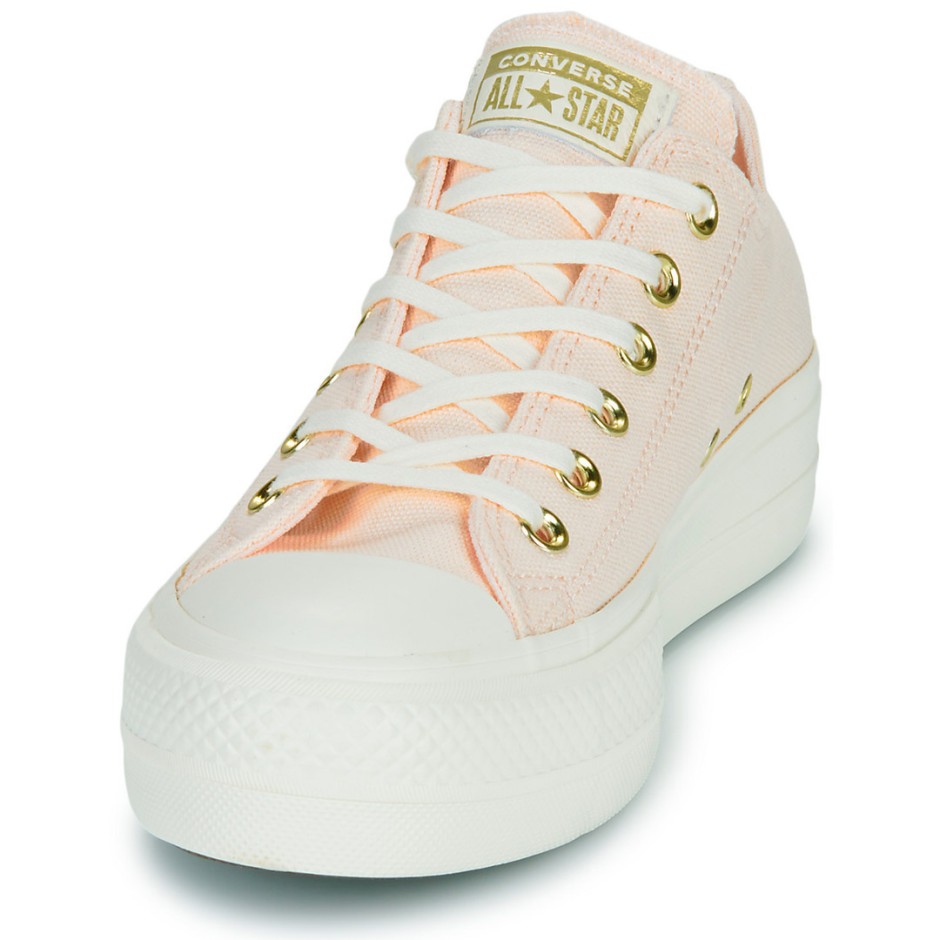 Γυναικεία Sneakers Ροζ - Converse Chuck Taylor All Star Lift Gold
