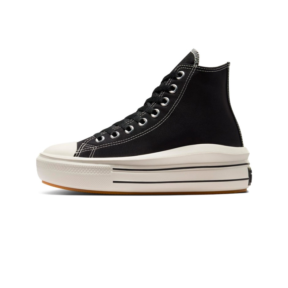 Γυναικεία Sneakers Μαύρα - Converse Chuck Taylor All Star Move Platform Retro Sport