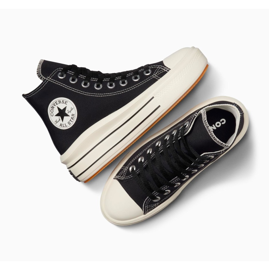 Γυναικεία Sneakers Μαύρα - Converse Chuck Taylor All Star Move Platform Retro Sport
