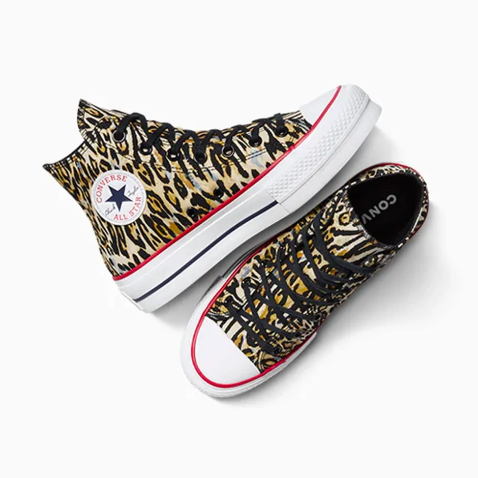 CONVERSE CHUCK TAYLOR ALL STAR LIFT PLATFORM LEOPARD A15462C Colorful