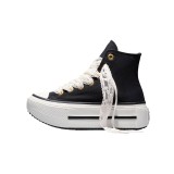Γυναικεία Sneakers Μαύρα - Converse Chuck Taylor All Star Lift Double Stack Lace Εικόνα 0