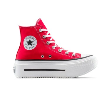 Γυναικεία Sneakers Κόκκινα - Converse Chuck Taylor All Star Lift Double Stack Platform