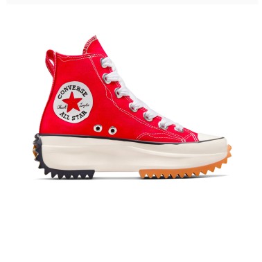 Γυναικεία Sneakers Κόκκινα - Converse Run Star Hike Platform Sketch