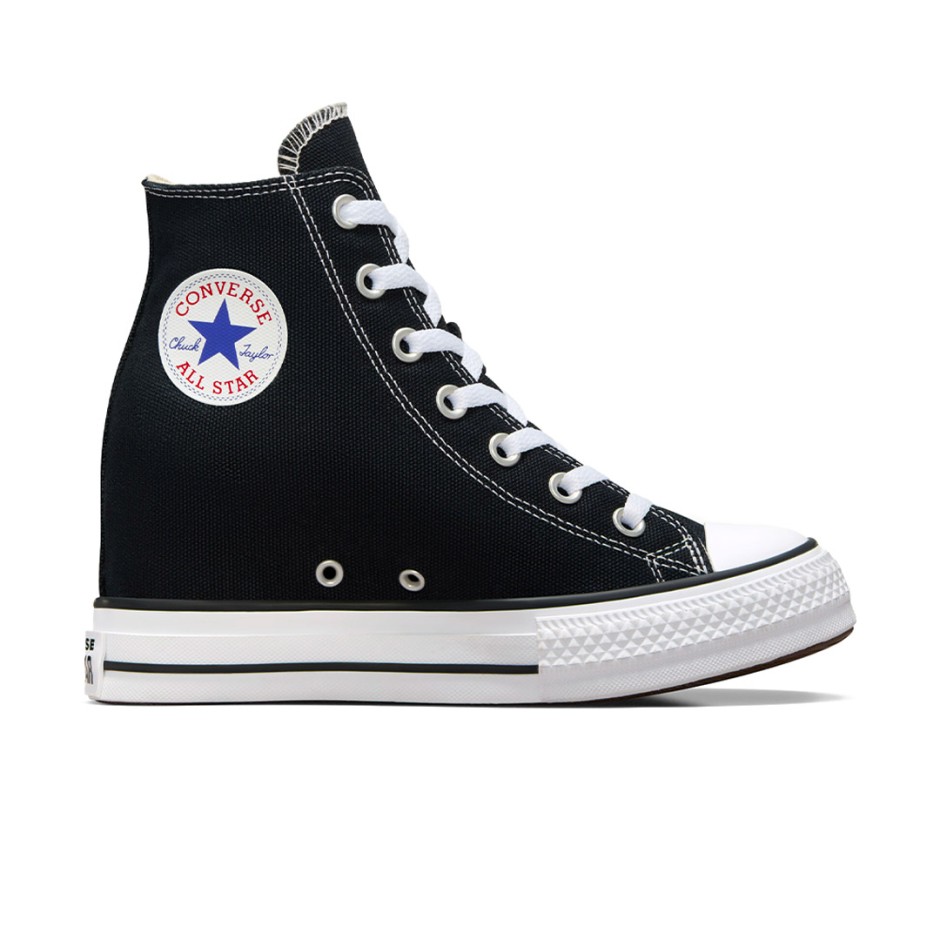 Γυναικεία Sneakers Μαύρα - Converse Chuck Taylor All Star Classic Wedge Platform
