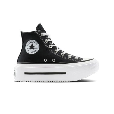 Γυναικεία Sneakers Μαύρα - Converse Chuck Taylor All Star Lift Double Stack