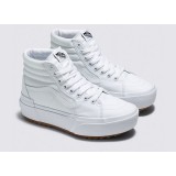 VANS UA SK8-HI STACKED (CANVAS) VN0A4BTWL5R-L5R White Image 0
