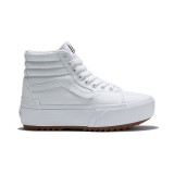 VANS UA SK8-HI STACKED (CANVAS) VN0A4BTWL5R-L5R White Image 