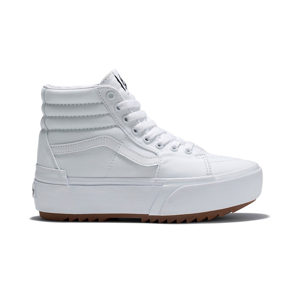 VANS UA SK8-HI STACKED (CANVAS) VN0A4BTWL5R-L5R White
