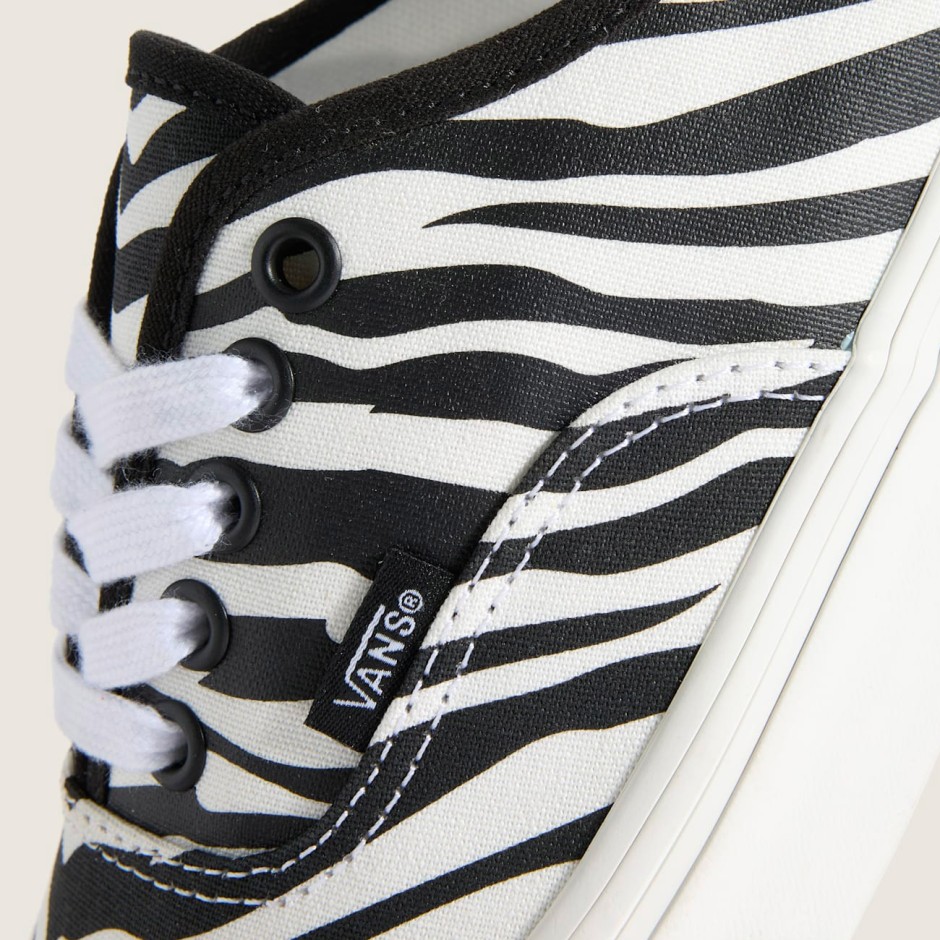 Women's Sneakers White-Black - Vans Authentic