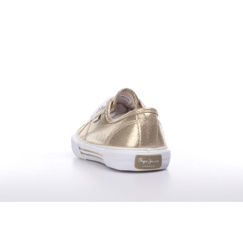 PEPE JEANS ABERLADY SHINE METALLIZED SNEAKERS PLS31154-099 Gold