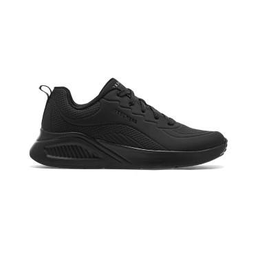 Γυναικεία Sneakers Μαύρα - Skechers Deboss Durabuck