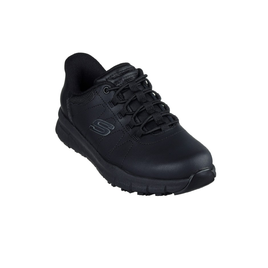 Γυναικεία Παπούτσια Εργασίας Μαύρα - Skechers Slip-ins Work: Nampa-Cottonbud