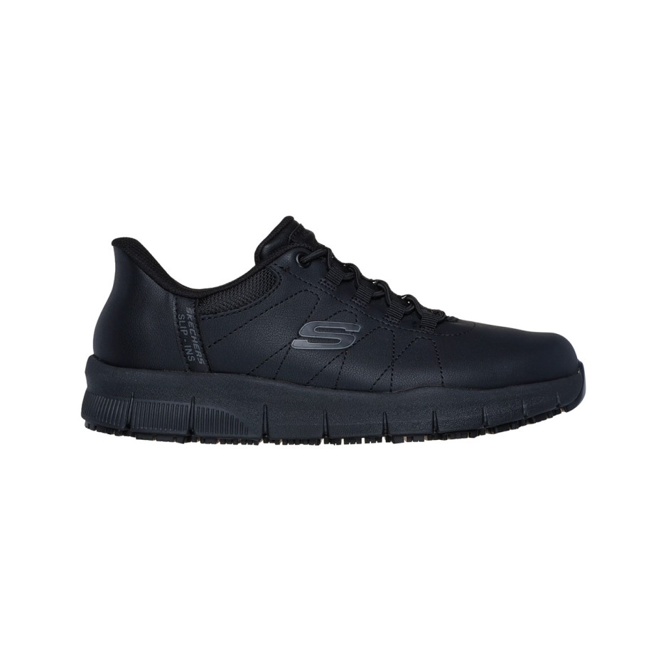 Γυναικεία Παπούτσια Εργασίας Μαύρα - Skechers Slip-ins Work: Nampa-Cottonbud