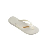 HAVAIANAS TOP LOGO METALLIC 4127244-0001 Λευκό