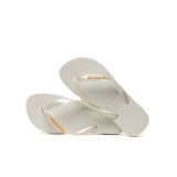 HAVAIANAS TOP LOGO METALLIC 4127244-0001 Λευκό