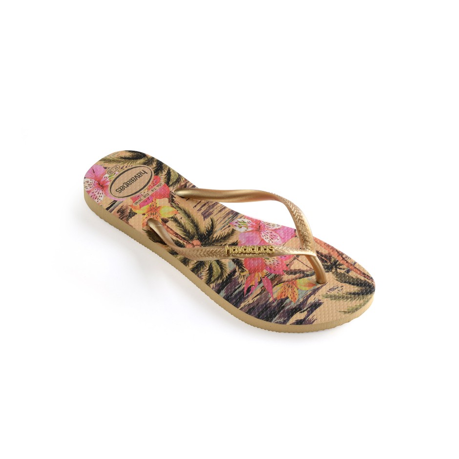 HAVAIANAS SLIM TROPICAL 4122111-0092 Gold