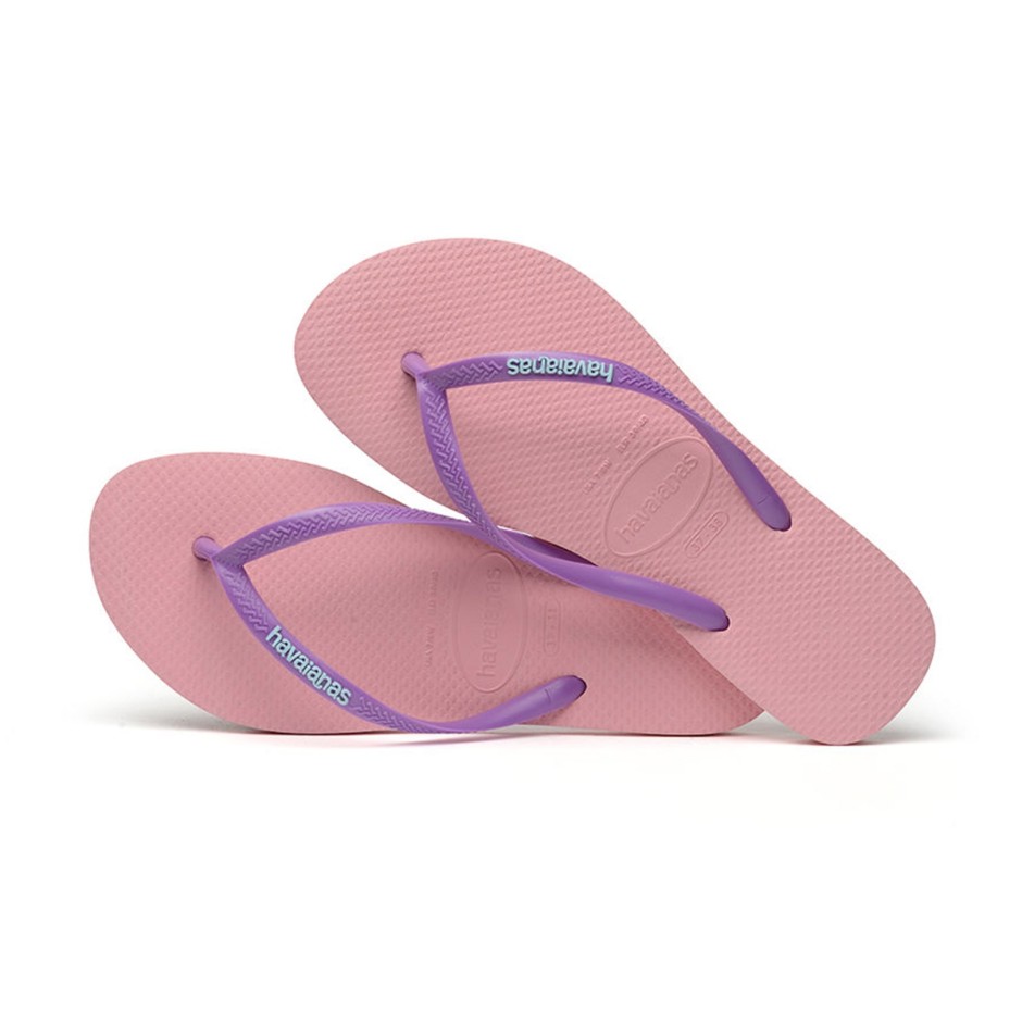 HAVAIANAS SLIM LOGO 4119787-5217 Σομόν