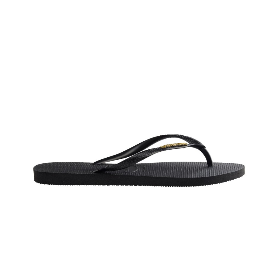HAVAIANAS SLIM LOGO METALLIC 4119875-1924 Black