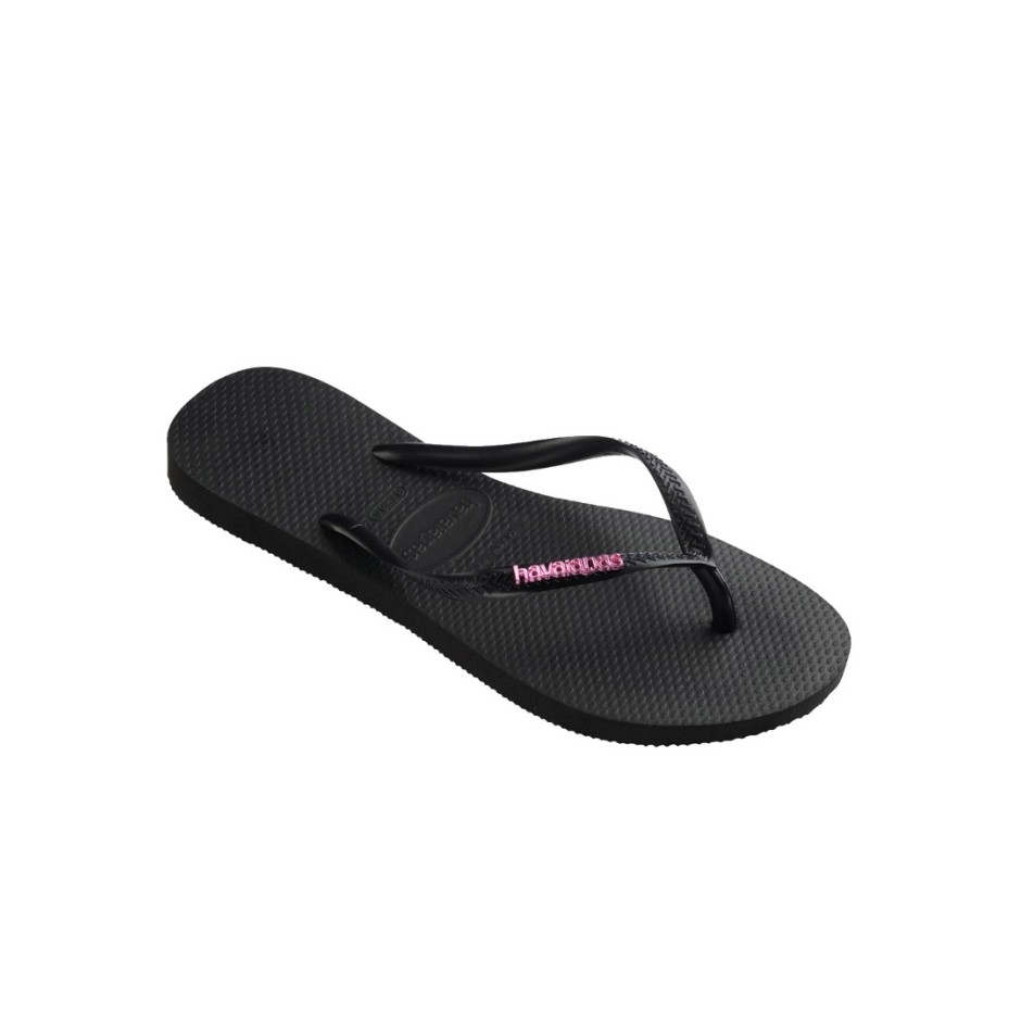 HAVAIANAS HAV. SLIM LOGO METALLIC 4119875-1094 Black