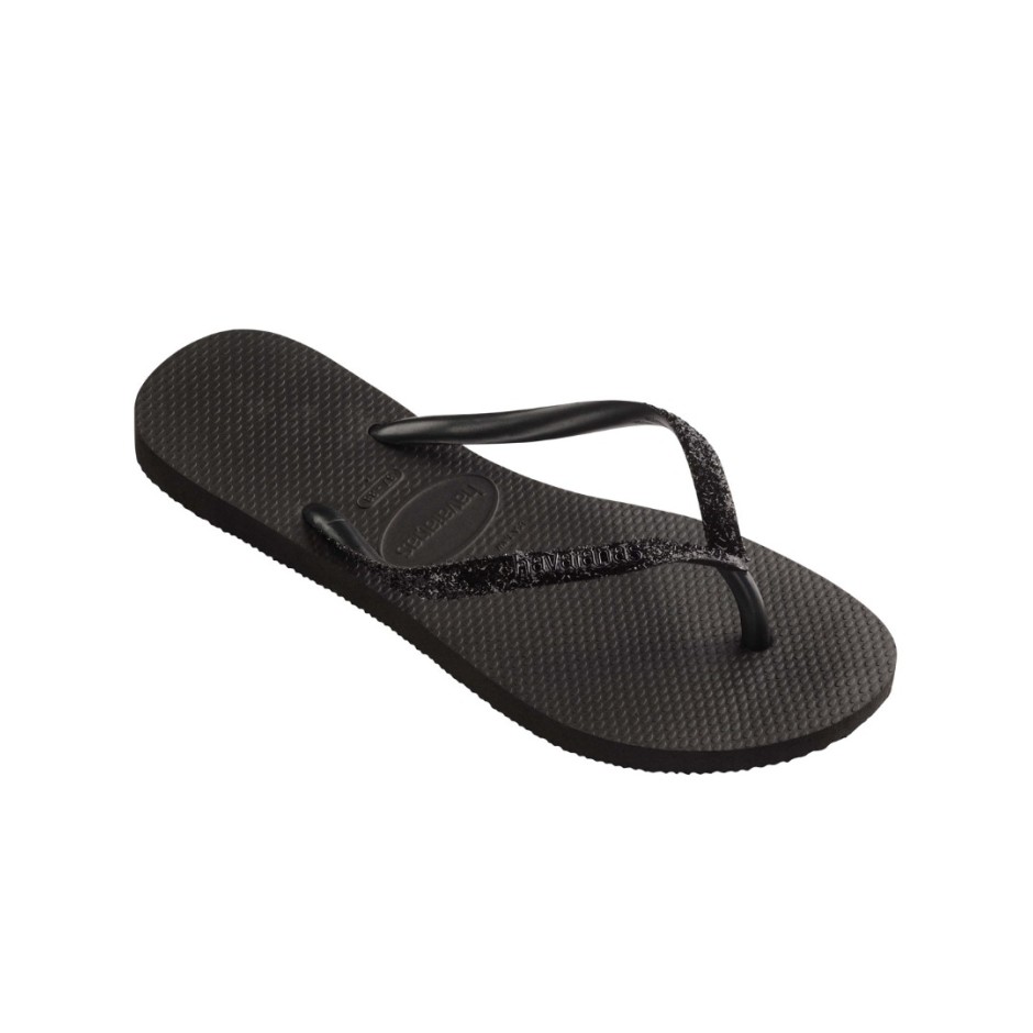 HAVAIANAS HAV. SLIM GLITTER II 4146975-4057 Μαύρο