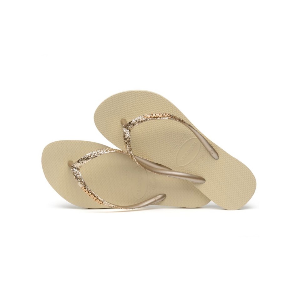 HAVAIANAS HAV. SLIM GLITTER II 4146975-0154 Μπέζ