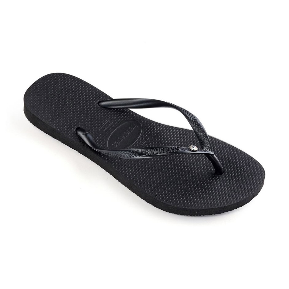 HAVAIANAS SLIM CRYSTAL SW II 4145651-0090 Black